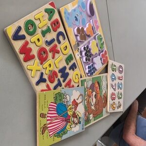 Melissa & Doug Vibrant Alphabet and Number Puzzle Set